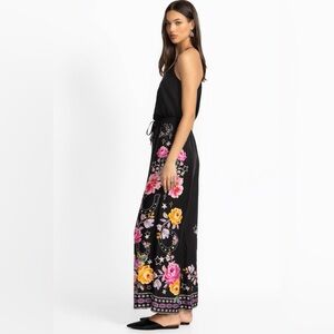 NWOT JOHNNY WAS FRANKIE EASY PANT BLACK FLORAL WOMEN’S XL